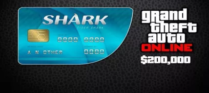 Grand Theft Auto Online $200000 Tiger Shark Cash Card thumbnail