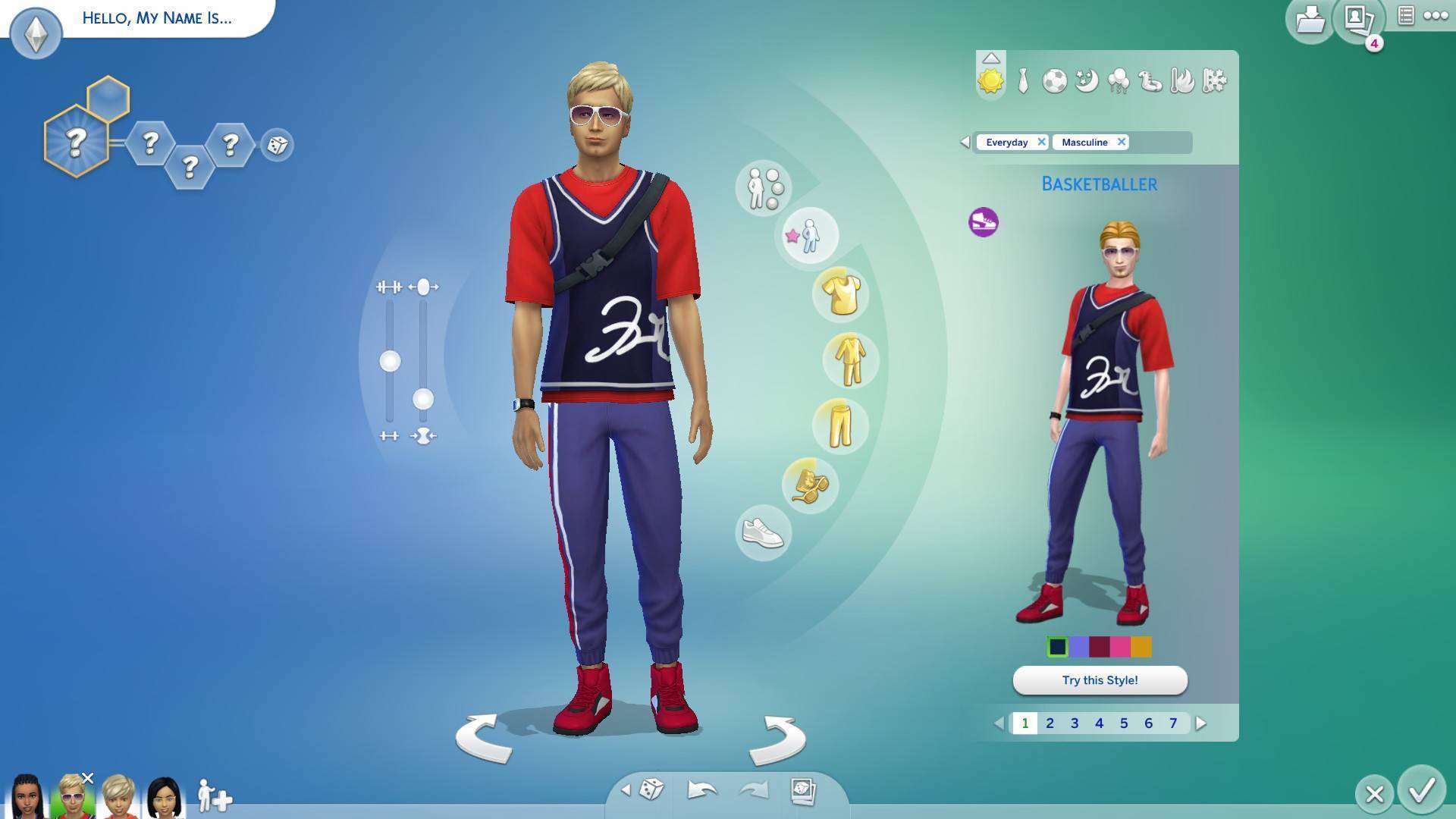 Throwback fit kit the sims 4 что это