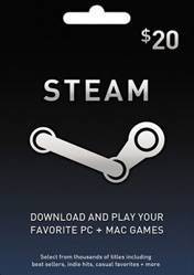 Steam Game Card 20 USD
