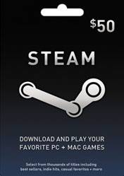 Steam Game Card 50 USD