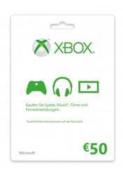 XBOX Live 50 EURO Card EU 