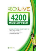 Xbox LIVE EU 4200 Points 